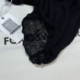 Breathable Scoop Neck Fitted Sleeveless Summer Sheer Knit Mini Sundress