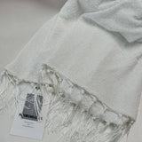 Chic Mock Neck Boucle Knit Fringe Fishtail Sleeveless Maxi Sweater Dress