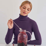 Chic Solid Turtleneck Long Sleeve Ribbed Knit Winter Fitted Pullover Sweater
