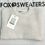 Cozy Crew Neck Long Sleeve Drop Shoulder Brioche Rib Knit Baby Sweater