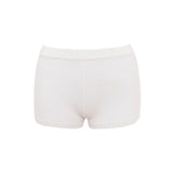 Minimalist Monochrome High Waist Button Side Ribbed Knit Hot Shorts
