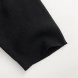 Minimalist Solid Color Straight Leg Elastic Waist Boys Knit Bermuda Shorts