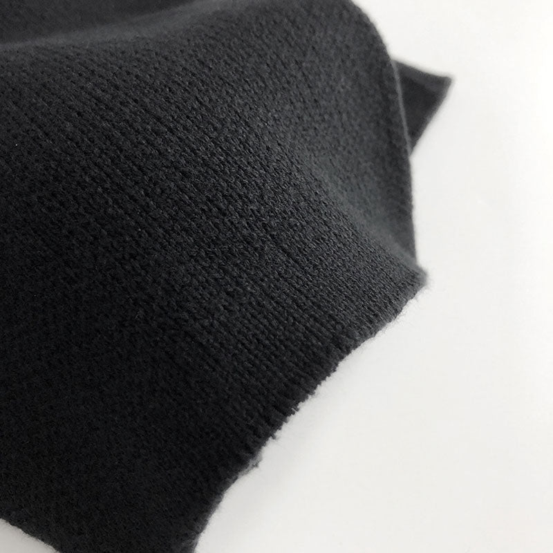Minimalist Solid Color Straight Leg Elastic Waist Boys Knit Bermuda Shorts