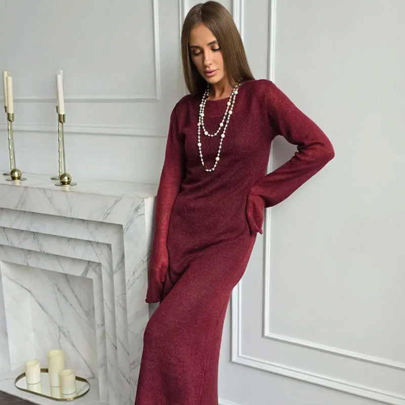 Versatile Scoop Neck Slip and Crew Neck Sheer Cover Up Maxi Dress