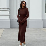 Versatile Scoop Neck Slip and Crew Neck Sheer Cover Up Maxi Dress