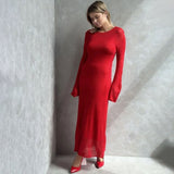 Versatile Scoop Neck Slip and Crew Neck Sheer Cover Up Maxi Dress