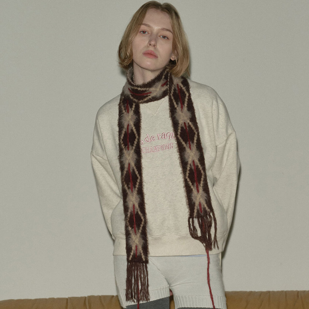 小物 star pattern long scarf long-white-star-scarf-new-
